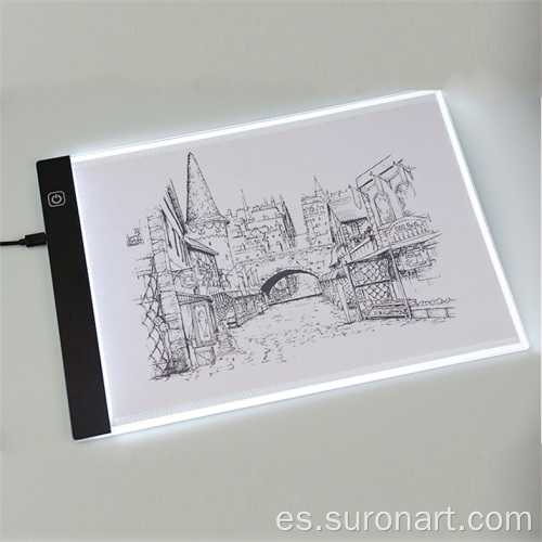 Tablero de luz de seguimiento ajustable LED ultradelgado A4